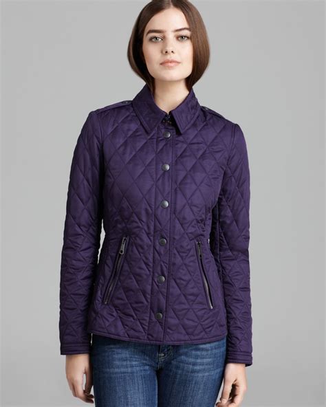 purple burberry quilted jacket|Burberry quilted jacket outlet price.